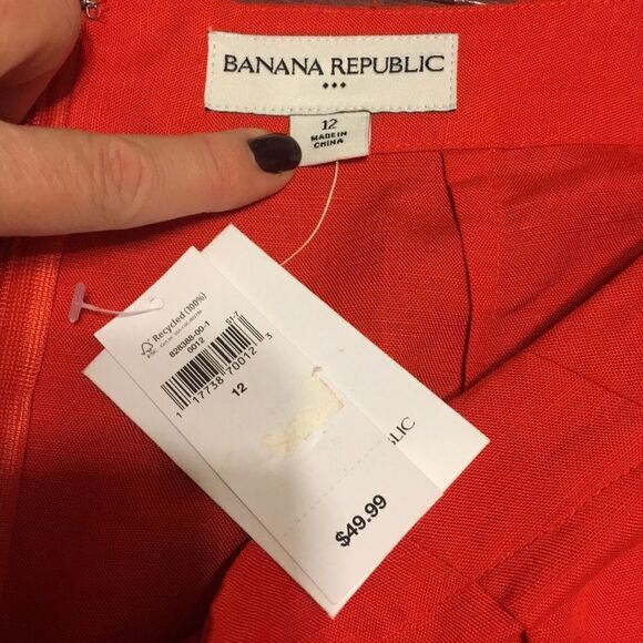 Banana Republic Factory Linen Blend Skirt - Picture 2 of 8